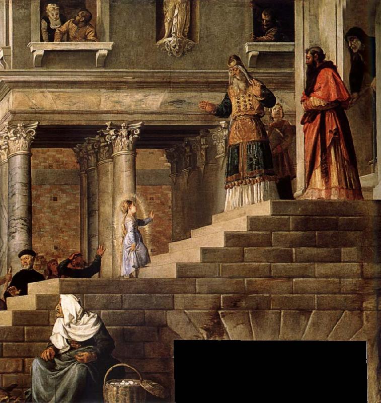 TIZIANO Vecellio Temple gear Maria oil painting picture
